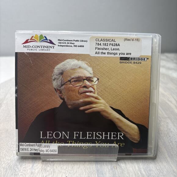 Leon Fleisher – All the Things You Are (CD, 2010, Bridge Records, Classical Pian - Picture 1 of 5